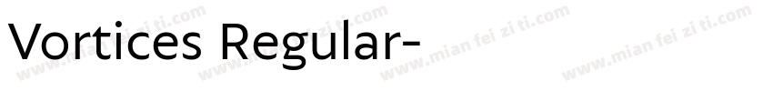 Vortices Regular字体转换